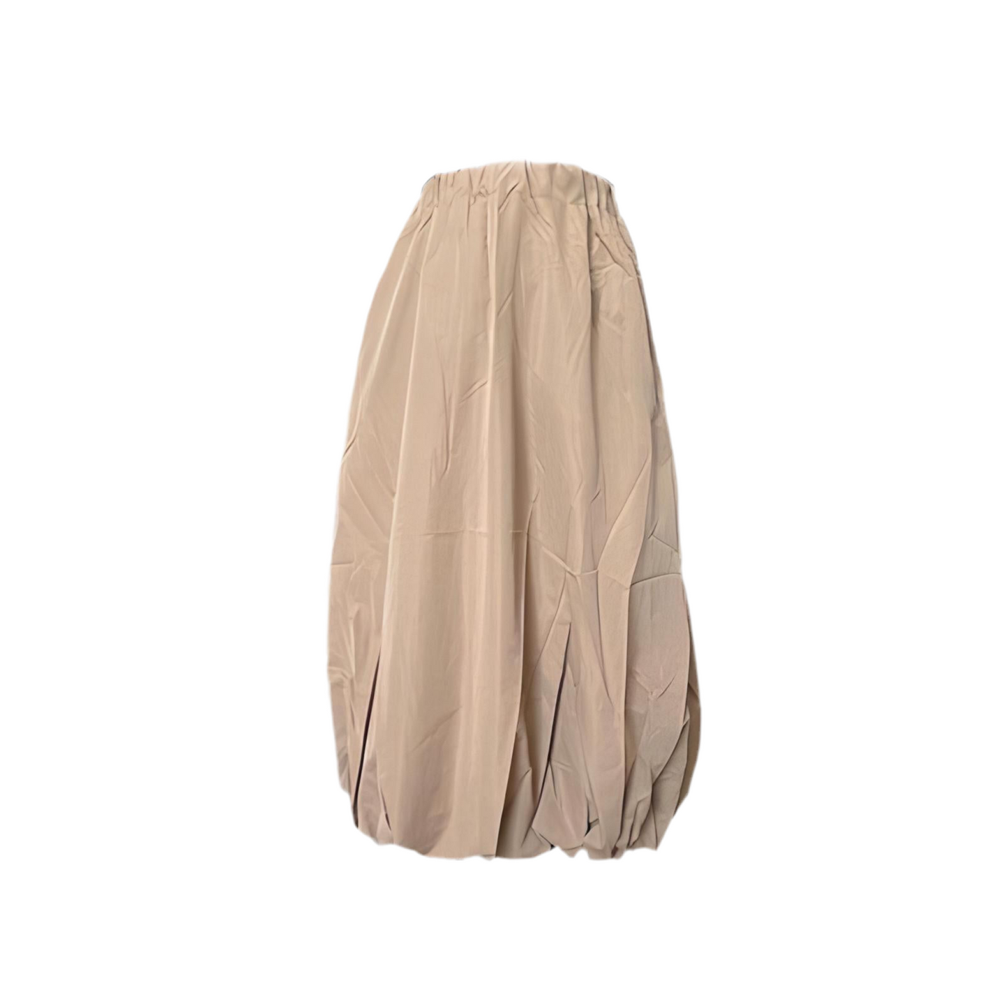 Beige Bubble fluffy skirt