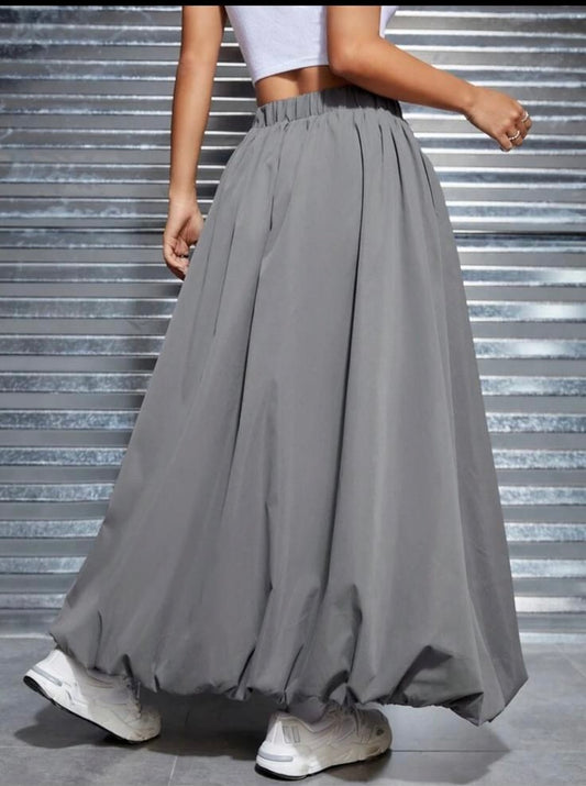 Dark Gray Bubble fluffy skirt